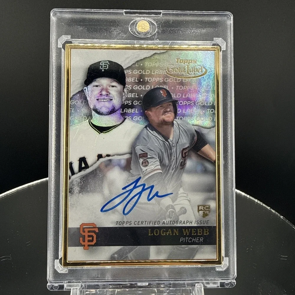 2020 Logan Webb Gold Framed AUTO Topps Gold Label Giants RC SP‎